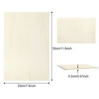 1 x RAW Customer Returns GOYADA 24 pieces plywood panels 300 x 200 x 2 mm, wooden panels for crafts 2 mm, linden wood for laser projects, DIY, wood decoration, model making, crafts - RRP €32.99