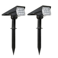 1 x Brand New cuzile 2-pack solar garden lights, 6000K cold white solar light with light sensor, 20LED IP65 waterproof outdoor wall light for outdoors, mini solar light spotlight outdoor wall lights - RRP €39.99