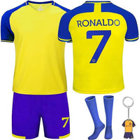 1 x RAW Customer Returns Football jersey for children, No. 7 jersey men s football, football jersey set children s T-shirt and shorts jersey football jersey with socks for children - RRP €35.28