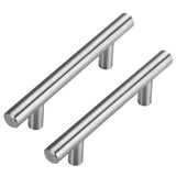 1 x RAW Customer Returns 10 pieces kitchen handles cabinet drawer door handle bar handle LS201BSS128 hole spacing 128mm stainless steel kitchen cabinet furniture handles wardrobe pulls handles - RRP €15.12