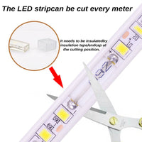 1 x RAW Customer Returns pcning LED strip 20M 220V 230V 5730 120 leds m with EU plug, 20 meters 6000K cold white LED strip light with power supply outside cold white, 20.00  - RRP €112.0