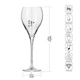 1 x RAW Customer Returns Krosno - Perla red wine glasses 4 x 480ml Wine glasses set Red wine glass Wedding gift Dishwasher safe Crystalline glass Lead-free glass Durable Scratch-resistant Gift idea - RRP €32.99