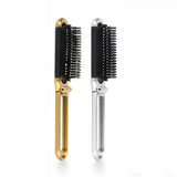 3 x Brand New 2pcs Mini Hairbrush Comb Foldable with Mirror for Men Women, Travel Brush Foldable Pocket Comb Portable - RRP €54.0