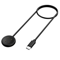 1 x RAW Customer Returns TiMOVO Charging Cable Compatible with Google Pixel Watch 2 Fitbit Versa 4 Versa 3 Sense2 Sense Ace LTE,Type-C Fast Charging Magnetic USB Cable 3.3ft 100cm Accessories for Pixel Watch 2,Black,4-pin - RRP €10.99