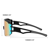 1 x RAW Customer Returns FEISEDY Sports Sunglasses for Men Futuristic Sports Glasses Women Mirrored Cycling Glasses UV Protection Cycling Glasses for Outdoor Activities B2867 - RRP €18.14