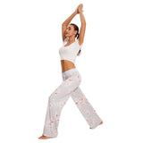 1 x RAW Customer Returns AMYTIS LINGERIE Pajama long Pantalon Hiver Grande Taille Extensible Confortable Trousers d contract Droit pour Femmes avec Cordon de Serrage pour Le Yoga Bas De Pajama Femme - RRP €24.0