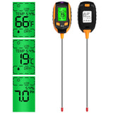 1 x RAW Customer Returns flintronic 5 in 1 soil tester pH meter, PH value measuring device soil, for soil moisture PH value sunlight light, moisture meter, for plant soil, garden, farm, lawn, vegetable garden - RRP €40.8