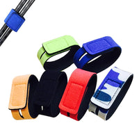 1 x Brand New CAASFOOY Fishing Rod Straps, Adjustable Velcro Straps for Fishing Rod Attachment, Fishing Accessories Elastic Fishing Rod Belt, Elastic Cable Ties for Fishing Rods 25cm 12pcs - RRP €30.0