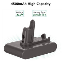 1 x RAW Customer Returns Coolsoul Li-ion 4500mAh 22.2V Battery Replacement For Dyson DC31 Battery Type B DC35 DC34 DC45 DC44 17083-04 17083-2811 17083-4211 18172-01-04 Vacuum Cleaner Battery Not Fit Type A  - RRP €35.28