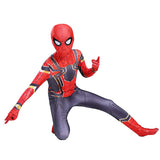 1 x RAW Customer Returns Children s Party Role Play Superhero Jumpsuit, Boy Cosplay No Way Home Iron Red Spider Costume Fancy Dress Carnival Jumpsuit M - RRP €13.44