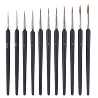 17 x Brand New 11 Fine Detail Painting Brushes, Professional Miniature Paint Brushes with 11 Different Sizes for Acrylic, Watercolor, Oil, Face, Nail, Model Scale Painting, Line Drawing - RRP €387.6