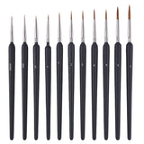 17 x Brand New 11 Fine Detail Painting Brushes, Professional Miniature Paint Brushes with 11 Different Sizes for Acrylic, Watercolor, Oil, Face, Nail, Model Scale Painting, Line Drawing - RRP €387.6