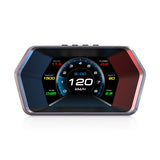 1 x RAW Customer Returns AMHVMU P17 HUD Car Heads Up Display, Digital Speedometer Car mph, OBD2 plus GPS Dual System, Heads Up Display Car, Water Temperature Gauge, Tachometer, Suitable for All Vehicle Models - RRP €55.99