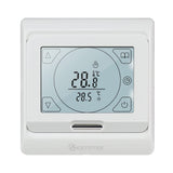 1 x RAW Customer Returns KETOTEK Thermostat underfloor heating electrically programmable with sensor 16A, digital room thermostat underfloor heating flush-mounted 230V LCD touchscreen - RRP €32.98