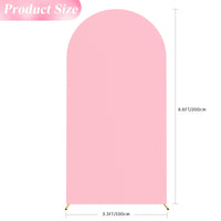 1 x RAW Customer Returns Wokceer Wedding Arch Cover Spandex Round Top Wedding Arch Cover for Birthday Party Ceremony Banquet Pink - RRP €28.99