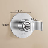 1 x RAW Customer Returns Shower Head Holder No Drilling, Stainless Steel 304 Hand Shower Holder Universal Adjustable Shower Holder Self-Adhesive with 3M Adhesive Pads Shower Holder with 360 Degree Ball Joint Adjustable Silver  - RRP €12.99