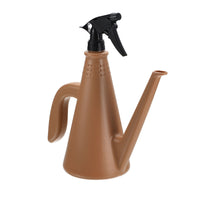 1 x Brand New sourcing map Watering Can with Sprayer, Dual-Purpose Plastic Nozzle, Adjustable Watering Can for Indoor Outdoor, Indoor Plants, Flowers Garden, Brown - RRP €39.49