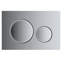 1 x RAW Customer Returns Hibbent flush plate Sigma20 compatible with GEBERIT - white plastic for dual flush 1 piece - RRP €38.99