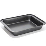 1 x RAW Customer Returns Kytpyi baking tray, drip tray, 34 24 6cm large and deep oven tray made of stainless steel for baking, scratch-resistant pizza tray, square with non-stick coating for cakes, cookies, pizza, meat, etc. - RRP €19.06