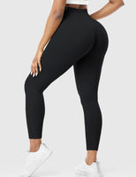 1 x RAW Customer Returns ZAAYO Women s Sports Leggings with Booty Scrunch Butt Push Up High Waist Sports Pants Gym Pants Black Small - RRP €26.99