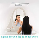 1 x RAW Customer Returns Infankey LED mirror light, 40 cm dimmable bathroom mirror light with remote control, 12 W 1000 LM 6000 K 220 V, waterproof IP44, bathroom lamp for bathroom and wall lighting - RRP €30.79