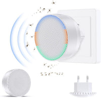 1 x RAW Customer Returns Ultrasonic Pest Repeller, 2 Pack Electric Mosquito Plug Insect Repellent With Night Light, Spider Repellent Indoor Plug-in Pest Repeller for Mice Cockroaches Flies Wasps Fleas, White - RRP €29.75