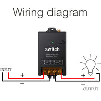 1 x RAW Customer Returns dstfuy switch with remote control, 984FT long distance, DC 12V 24V 48V 72V 40A relay wireless switch, remote control relay for anti-theft alarm systems, lighting, roller shutters, gate barriers. - RRP €29.96