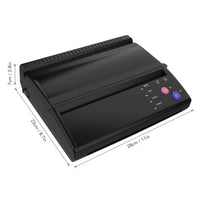 1 x RAW Customer Returns TATELF Thermal Printer Tattoo Stencil Transfer Machine Tattoo Printer Thermocopier Tattoo Stencil Photocopier Copy Paper A5 A4 Black - RRP €121.61