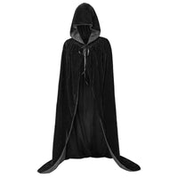 5 x Brand New Cloudairy Halloween Cloak with Hood, Devil Costume Witch Costume Vampire Cloak Adult Halloween Costume Women and Men Large, Black  - RRP €71.1