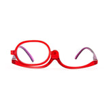 1 x RAW Customer Returns Amorays Makeup Glasses for Women, Rotating Reading Glasses for Monolente Makeup Fashion L3660NEW Red, 2.0  - RRP €60.0