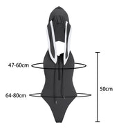 1 x RAW Customer Returns Aurueda Bunny Costume Women Cosplay One Piece Lingerie Bodysuit Rabbit Outfit Ladies Zipper Backless Rabbit Hoodie Black, Size Onesize - RRP €20.16