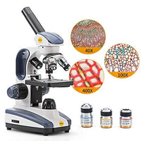 1 x RAW Customer Returns SWIFT SW200DL 40X-1000X magnification junior microscope with additional WF25X eyepiece, carrying handle and wireless monocular microscope for curious children and adults - RRP €63.52