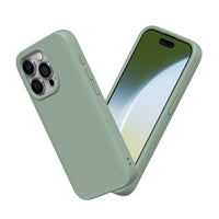 1 x RAW Customer Returns RhinoShield Case compatible with iPhone 15 Pro SolidSuit - Shock-absorbing slim protective case with premium finish - 3.5 meter drop protection - sage green - RRP €29.99