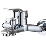 1 x RAW Customer Returns Bathtub mixer tap, Chrome plated bathroom shower tap, Stainless steel shower mixer tap - RRP €27.76