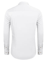 1 x RAW Customer Returns COOFANDY Men s Shirts Long Sleeve Men s Shirt Non-Iron Regular Fit Casual Shirt Business Shirt Elastic Suit Shirt Kent Collar Dress Shirt Plain Long Sleeve Shirt White 2XL - RRP €30.24