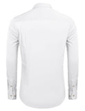 1 x RAW Customer Returns COOFANDY Men s Shirts Long Sleeve Men s Shirt Non-Iron Regular Fit Casual Shirt Business Shirt Elastic Suit Shirt Kent Collar Dress Shirt Plain Long Sleeve Shirt White 2XL - RRP €30.24