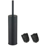 1 x RAW Customer Returns BGL 304 round long toilet brush holder made of 304 stainless steel black  - RRP €31.99