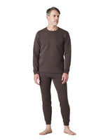 1 x RAW Customer Returns LAPASA Men s Extra Warm Thick Thermal Underwear Set, Velvet Lining, Functional Underwear, Thermal Top Thermal Underpants Thermoflux Fusion M63 , Dark Brown Mottled, M - RRP €57.91