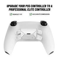 1 x RAW Customer Returns TOMSIN Programmable Remap Back Paddles Kit for PS5 Controller BDM 010 BDM 020, 4 White Upgrade Back Button Attachment for PS5 Controller - RRP €38.78