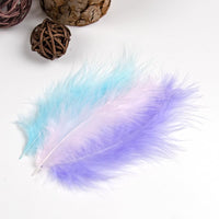 1 x RAW Customer Returns Raibertin Soft Turkey Marabou Feathers for DIY Crafts Earrings DIY Dream Catcher White  - RRP €36.0