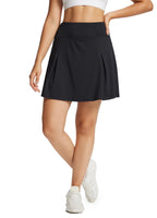 1 x Brand New BALEAF women s tennis skirt, knee-length sports skirt, high waist, golf skirt, outdoor skirt, trouser skirt with pocket, blue M - RRP €35.99