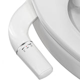 1 x RAW Customer Returns PENDEJATO Ultra-thin bidet attachment for toilet, non-electric slim bidet, retractable anti-clogging double nozzles and adjustable water pressure, butt shower, Taharet, white two nozzles  - RRP €43.99