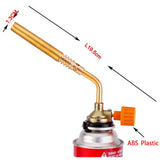 1 x RAW Customer Returns MASO 1300 Butane Gas Burner Flamethrower Hand Ignition Camping Welding BBQ Tool Brass Multifunctional for Home Camping Workshops etc - RRP €20.17