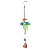 1 x Brand New GORGECRAFT 3D Fairy Metal Wind Chimes Green Angel Wind Bells Hanging Chime Fairies Figures for Women Home Patio Porch Garden Indoor Outdoor - RRP €20.4