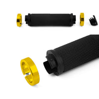 1 x RAW Customer Returns Bicycle Grips Ergonomic Bicycle Handlebar for MTB BMX Mountain Bike Bicycle Scooter Downhill Scooter Crossbike Handlebar Grips Handlebar Bar Ends Accessories Grips Hand Grips Bicycle Handle Grip Yellow  - RRP €11.69