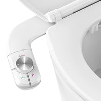 1 x RAW Customer Returns Bidet attachment - MUJIUSHI non-electric bidet toilet attachment with retractable self-cleaning double nozzles, front and rear cleaning, adjustable pressure switch for cold water - RRP €35.69