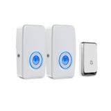 1 x RAW Customer Returns  No Battery Required Wireless Doorbell Waterproof, AURTEC Doorbell Kit with 2 Receivers and 1 Self-Powered Press, 51 Chimes, 4 Volume Levels, White - RRP €32.26