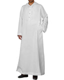 1 x RAW Customer Returns YAOHUOLE Kaftan Men s Long Kaftan White Men s Long Sleeve Linen Kaftan Men s White M - RRP €28.21