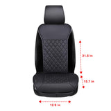 1 x RAW Customer Returns Seat cushion, comfortable seat cover with full backrest, universal seat cover for the front seat in winter - RRP €69.99