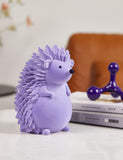 1 x Brand New NENBOLEC Modern Sculpture Arts Hedgehog Decor Figures Animal Statue Gift Living Room Art Polyresin Ornament Purple 16cm - RRP €49.99